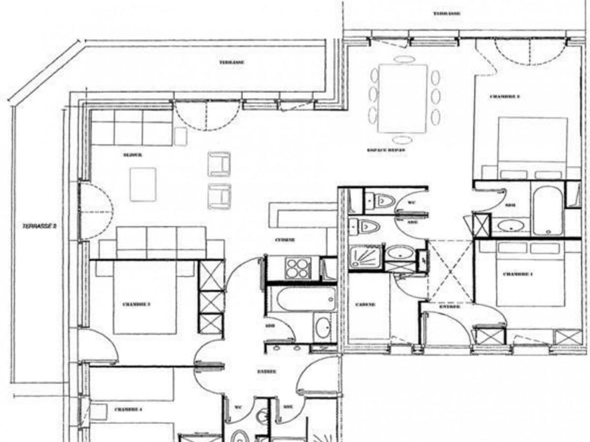 Grand Appartement 5 Chambres Valmorel, Animaux Acceptes, Parking - Fr-1-291-730 Exterior foto
